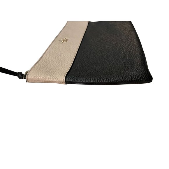 Kate Spade New York Clutch Used Leather Black Beige - Picture 12 of 16